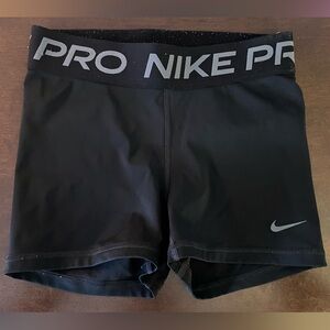 Women’s Nike Pro Dri-FIT Black Athletic Shorts